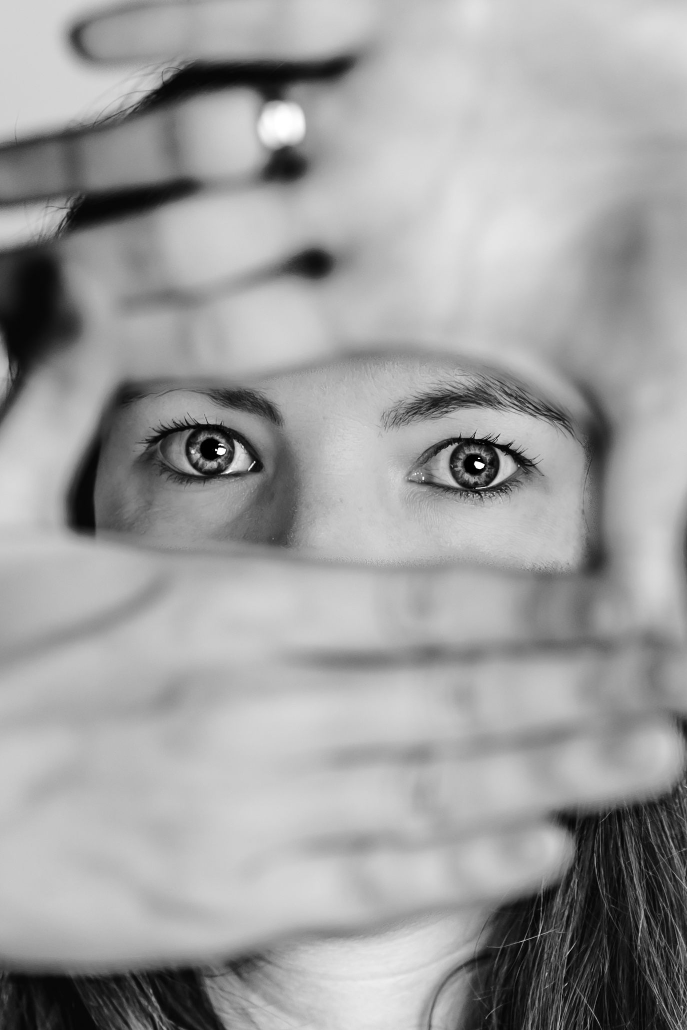 Portrait noir et blanc en gros plan, séance photo portrait Genève